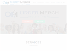 Tablet Screenshot of ordermerch.com